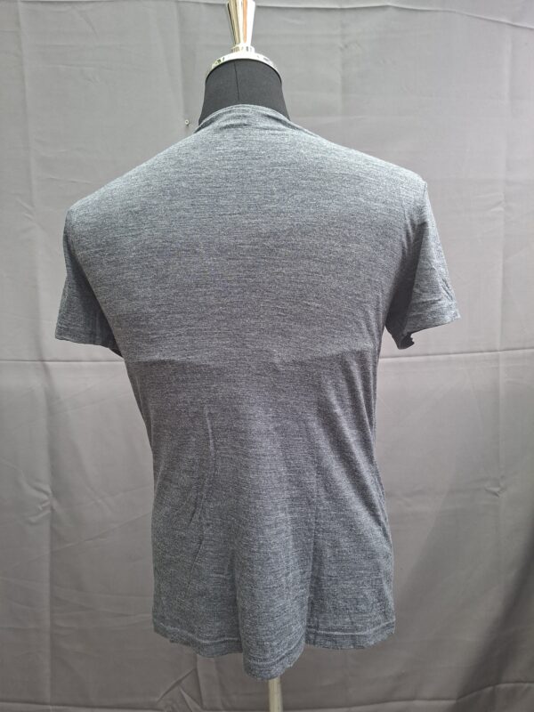 Simond merino wol t-shirt grijs gemêleerd V-hals maan bomen print Real Fun Wow