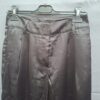 C&A wide leg broek zwart krijtstreep satijnlook hoge taille maat 36