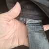 C&A wide leg broek zwart krijtstreep satijnlook hoge taille maat 36