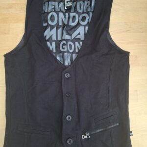 C We Do Not Obey Dresscodes gilet zwart 100% katoen maat L