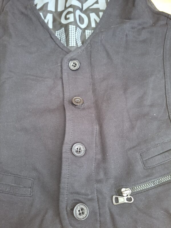 C We Do Not Obey Dresscodes gilet zwart 100% katoen maat L