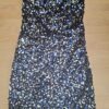 Vila Clothes strapless paillettenjurkje donkerblauw maat XS