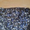 Vila Clothes strapless paillettenjurkje donkerblauw maat XS