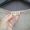 Anisa Spain boho jurk lichtroze/zalm paisley print gouden