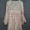 Anisa Spain boho jurk lichtroze/zalm paisley print gouden