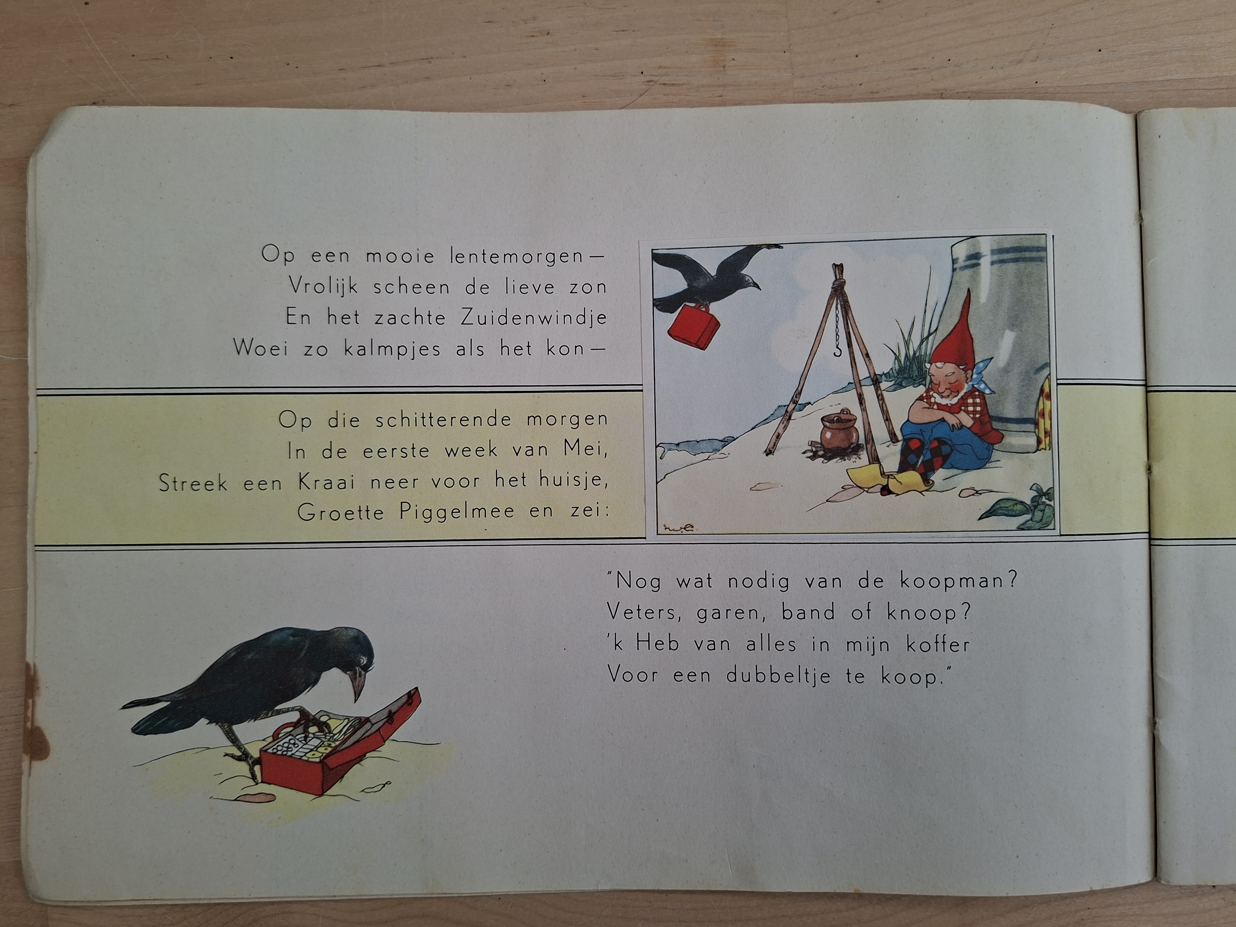 Piggelmee groeit en wordt weer klein vintage kinderboek Nans van Leeuwen jaren 50