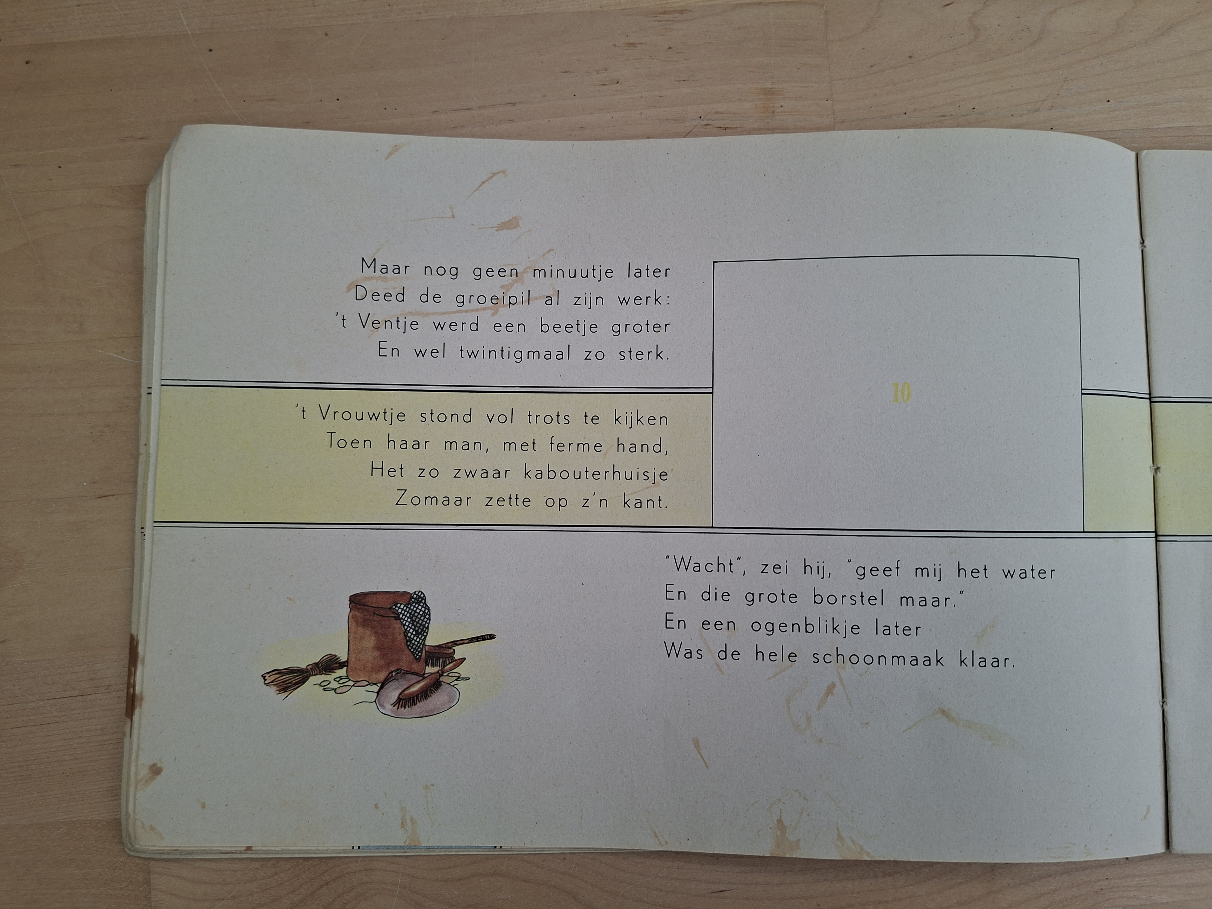 Piggelmee groeit en wordt weer klein vintage kinderboek Nans van Leeuwen jaren 50