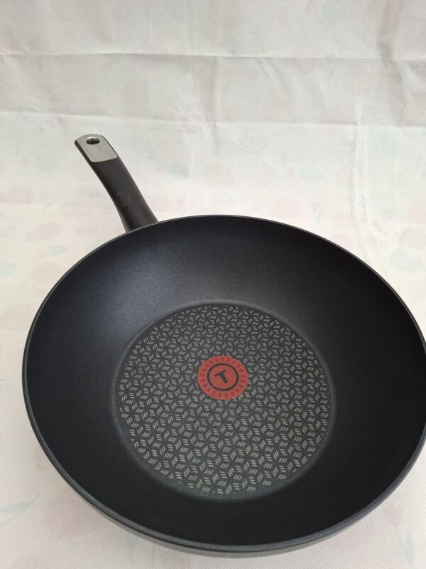 Tefal wok 28 cm anti-aanbak inductie Thermo-Spot zwart Made in France
