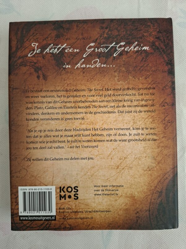 The Secret Rhonda Byrne hardcover Nederlandse editie wet van aantrekking