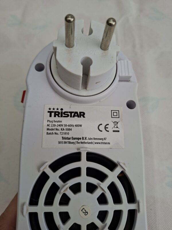 20260606_141317 Tristar KA-5084 plug heater mini kachel stopcontact 400W Speed Timer wit