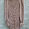 20260606_143348 New Collection gesmockt mini jurkje oud roze pofmouwen off shoulder
