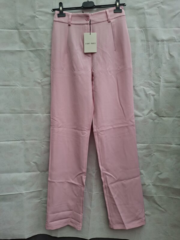 20260606_143928 Eight Paris Tess pantalon roze wide leg hoge taille maat S nieuw