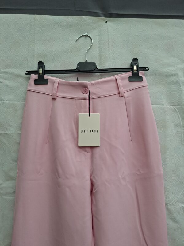 20260606_143931 Eight Paris Tess pantalon roze wide leg hoge taille maat S nieuw