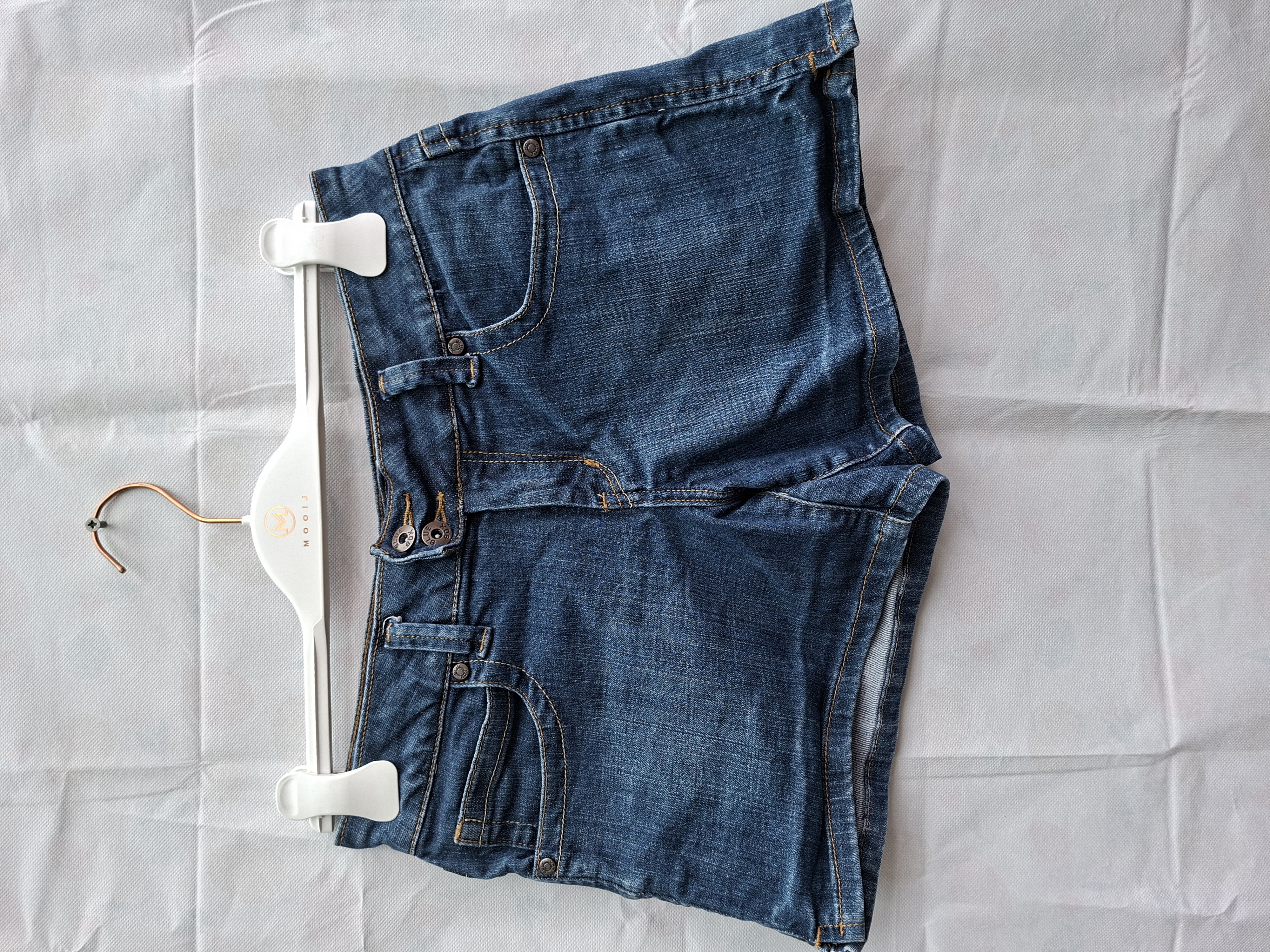 20260609_162553 Blue Box Fashion Denim Short Middenblauw