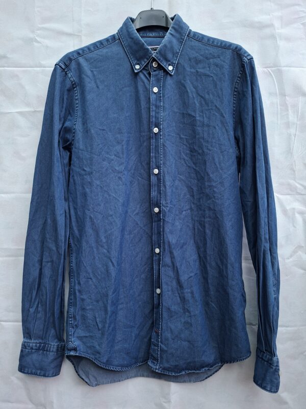 20260609_164104 Tommy Hilfiger Tailored Slim Fit denim overhemd
