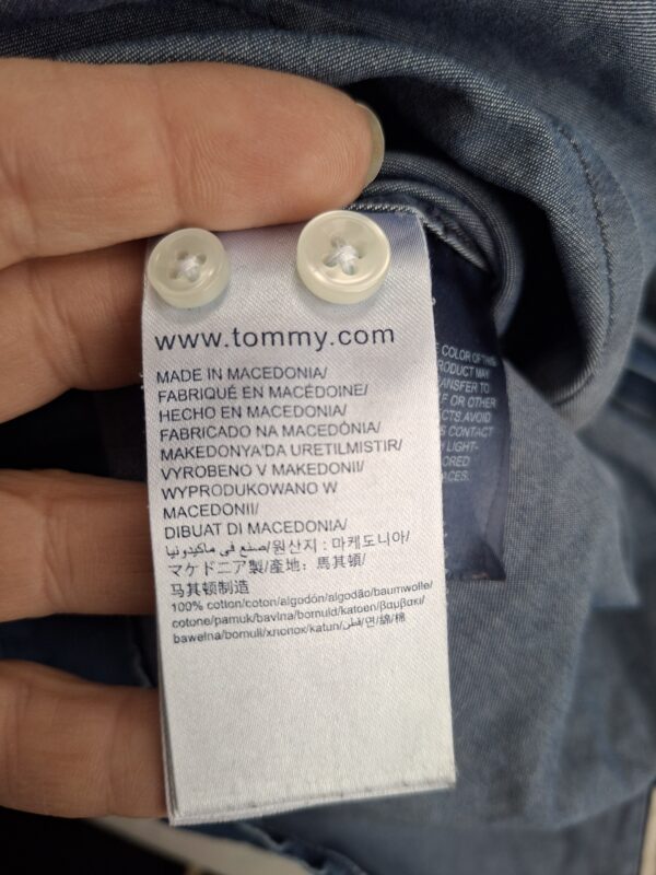 20260609_164613 Tommy Hilfiger Tailored Slim Fit denim overhemd