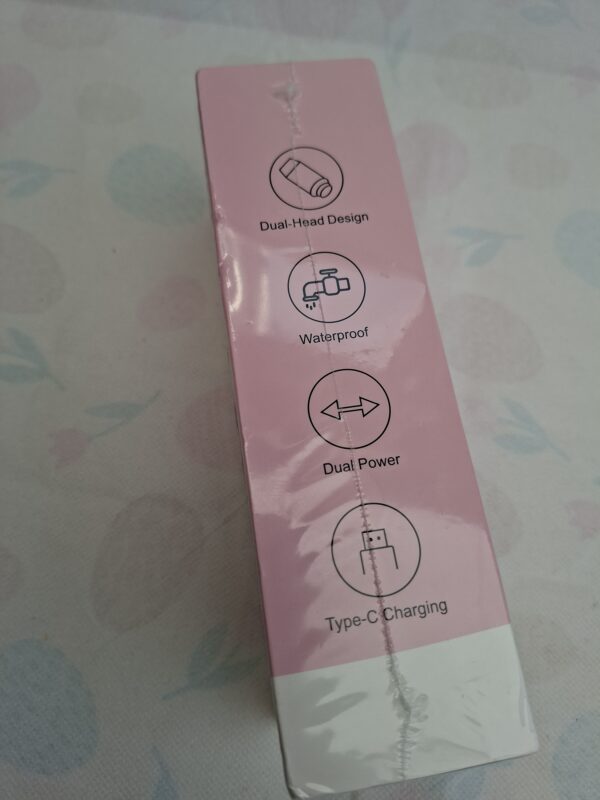 20260610_164024 Dual-Head Shaver oplaadbaar, waterproof, roze, nieuw in doos
