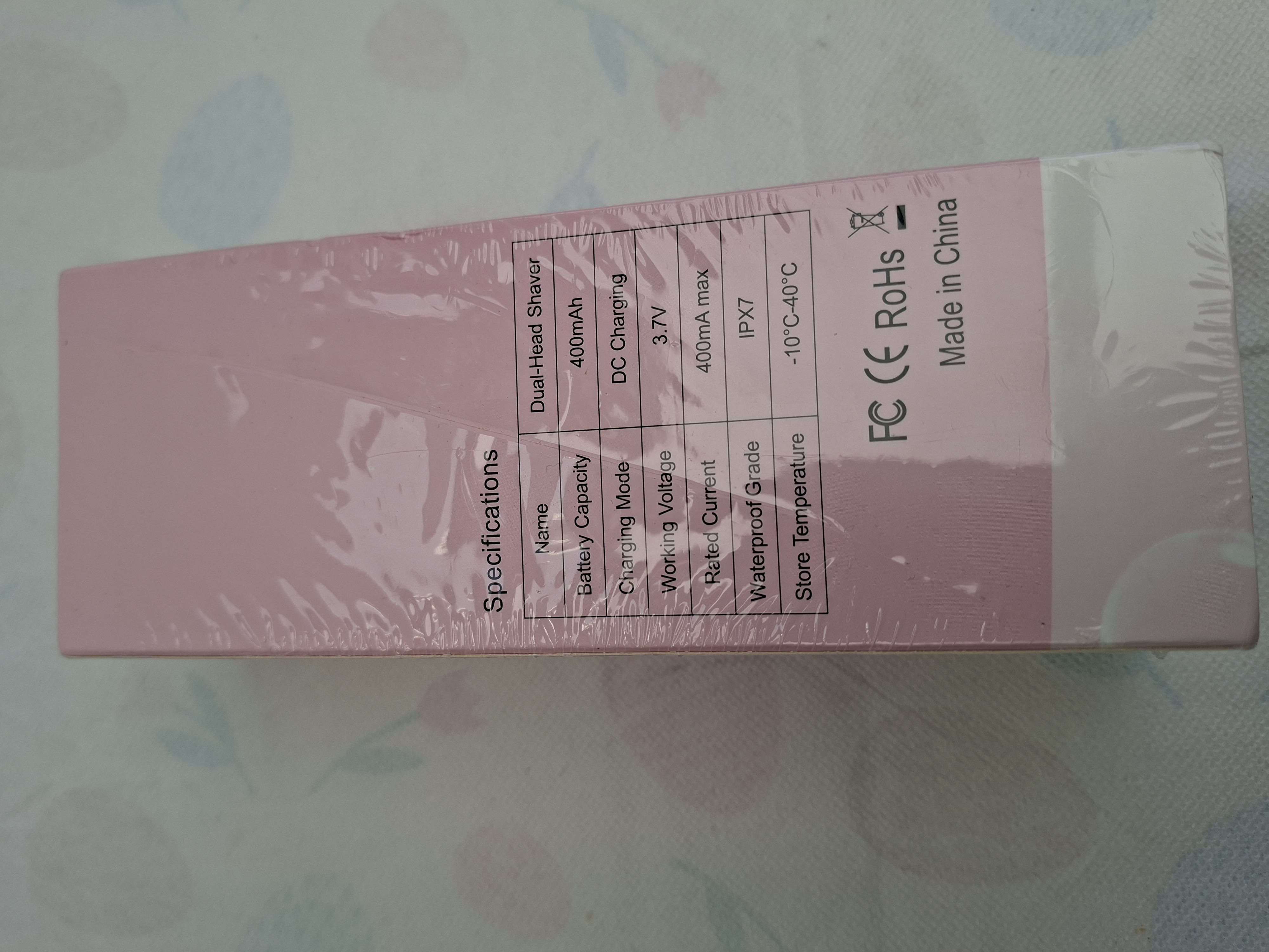 20260610_164030 Dual-Head Shaver oplaadbaar, waterproof, roze, nieuw in doos