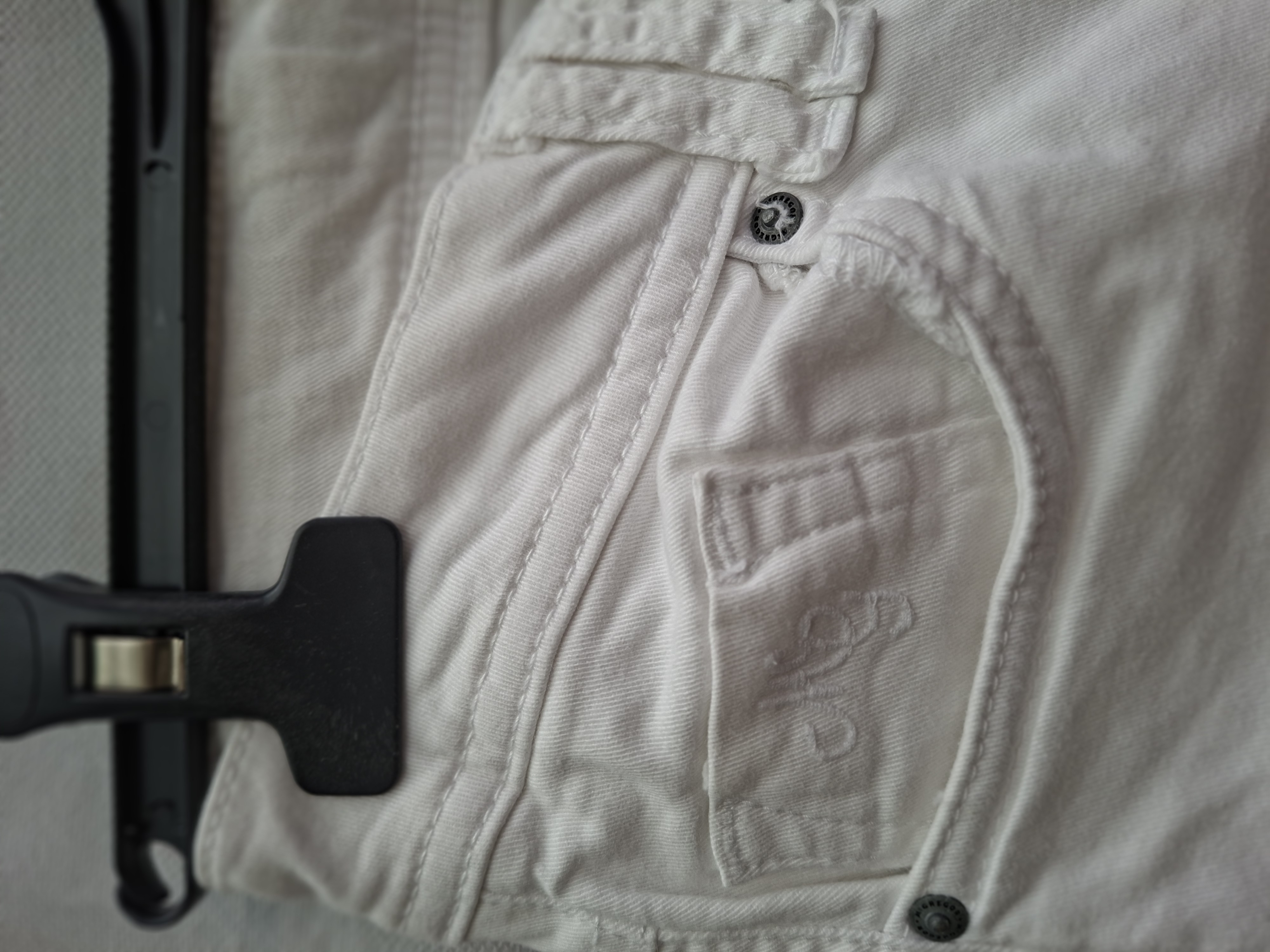 20260704_172058 McGregor Witte Denim Short Stretch Maat 164 / 14Y