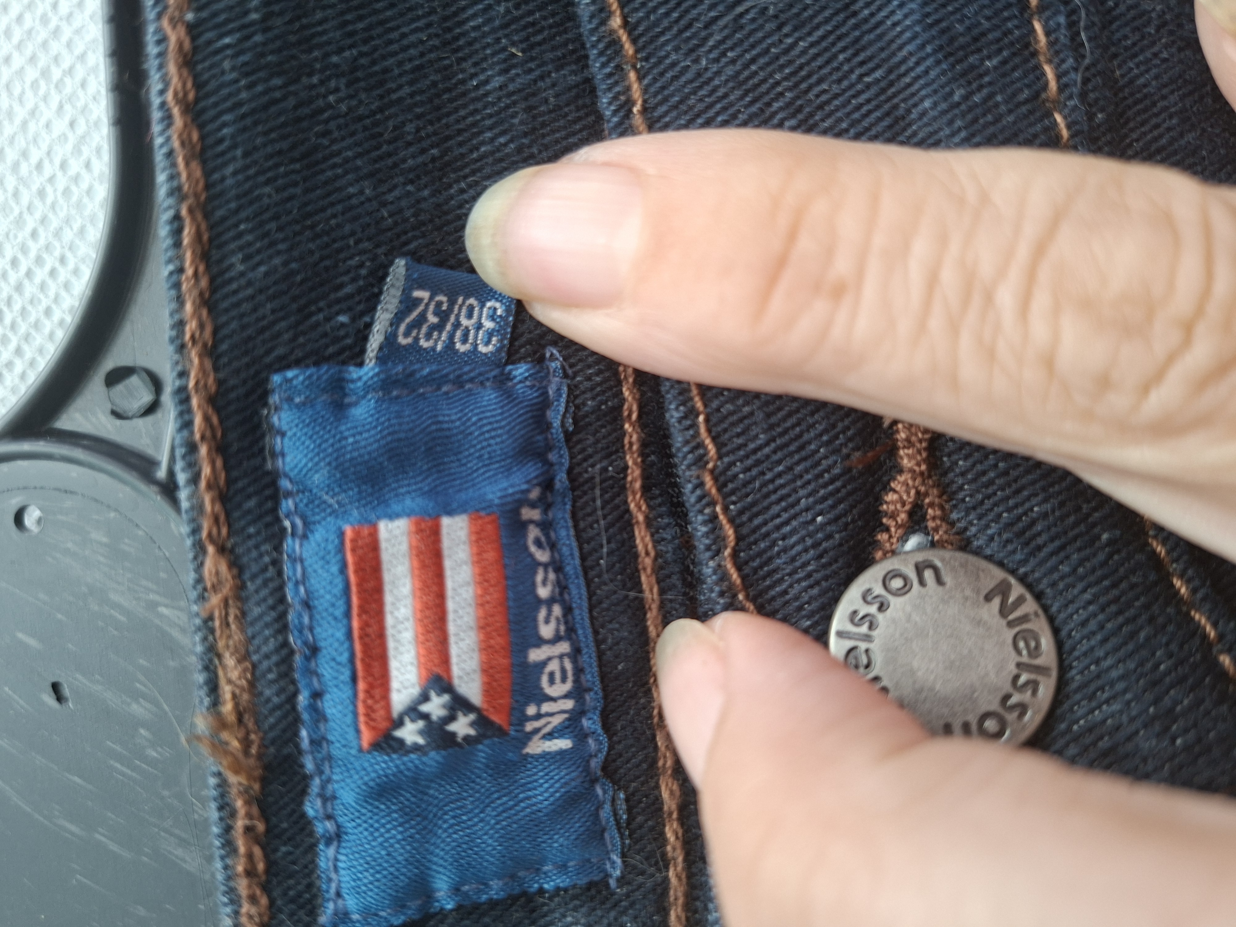 20260704_172304 Nielsson Stretch Heren Jeans Donkerblauw W38/L32 Nieuw met Kaartje