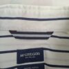 20260704_174318 McGregor Heren Overhemd Korte Mouw Wit Navy Gestreept Maat L